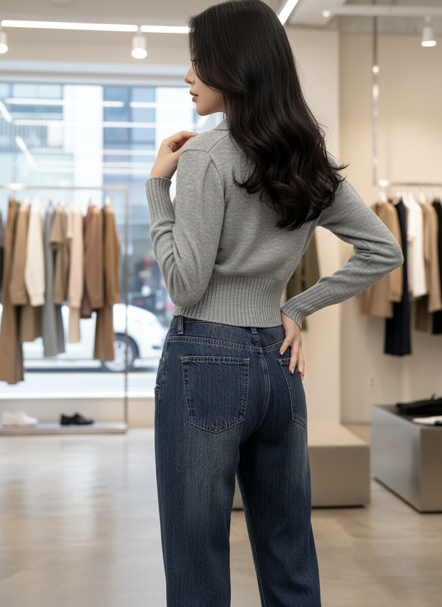 Knit Top V-hals Dames: Stijlvol & Cropped