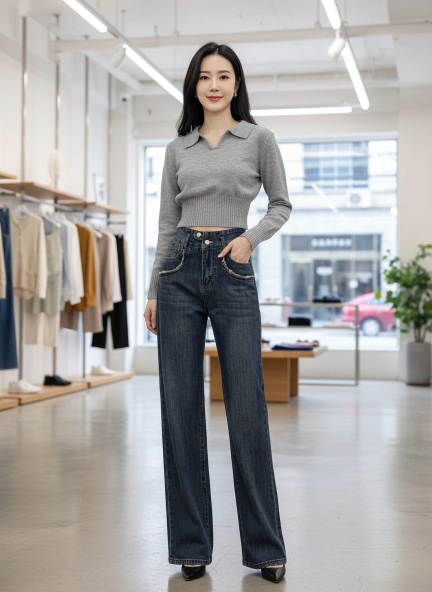 Knit Top V-hals Dames: Stijlvol & Cropped