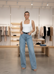 Stijlvolle High-Waist Spikkel Jeans