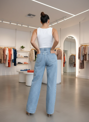 Stijlvolle High-Waist Spikkel Jeans