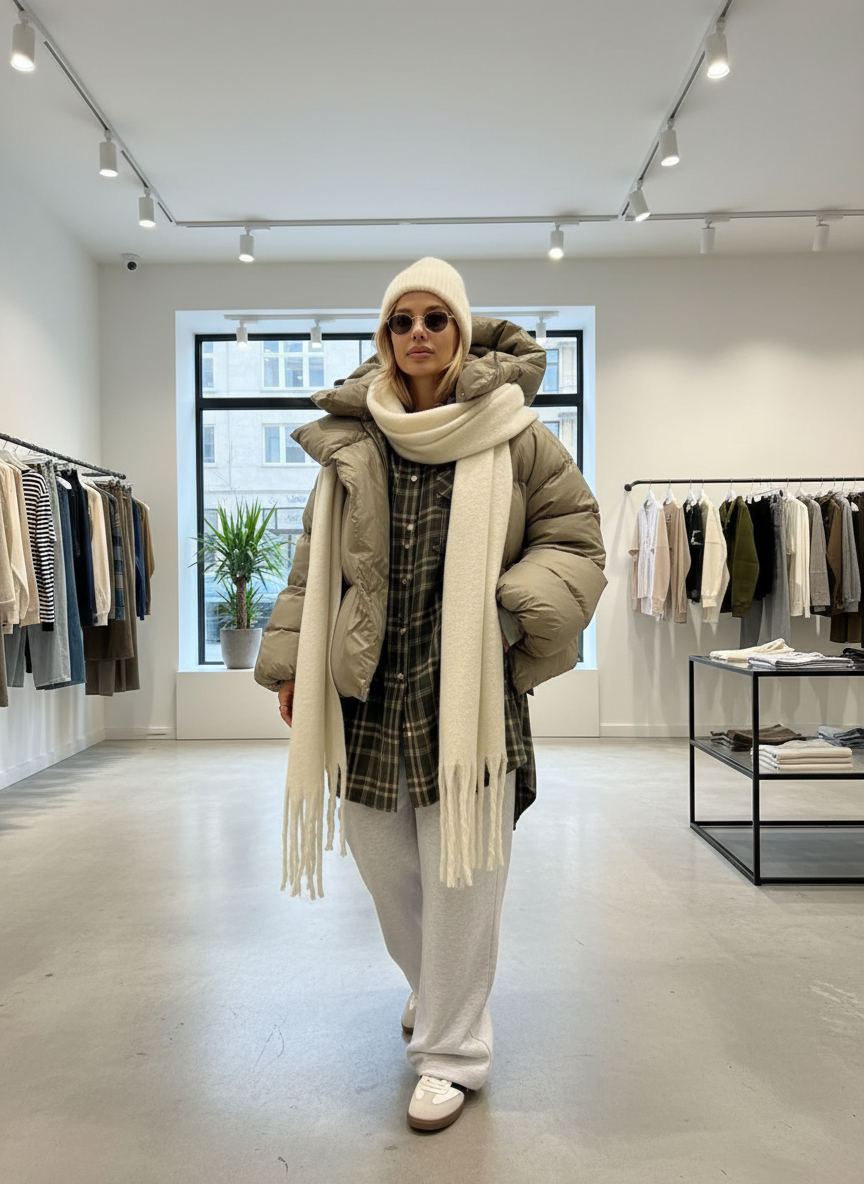 Comfortabele Oversized Pufferjas voor Dames