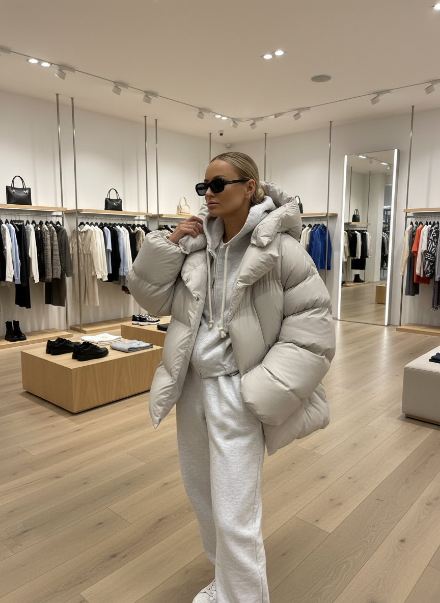 Comfortabele Oversized Pufferjas voor Dames