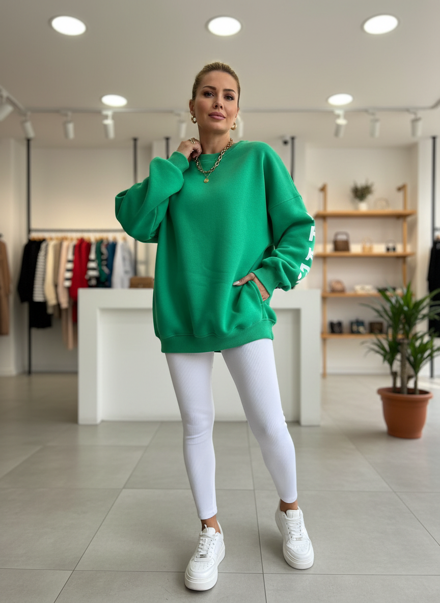 De Ultieme Relaxte Sweatshirt: Comfort met Stijlvolle Print