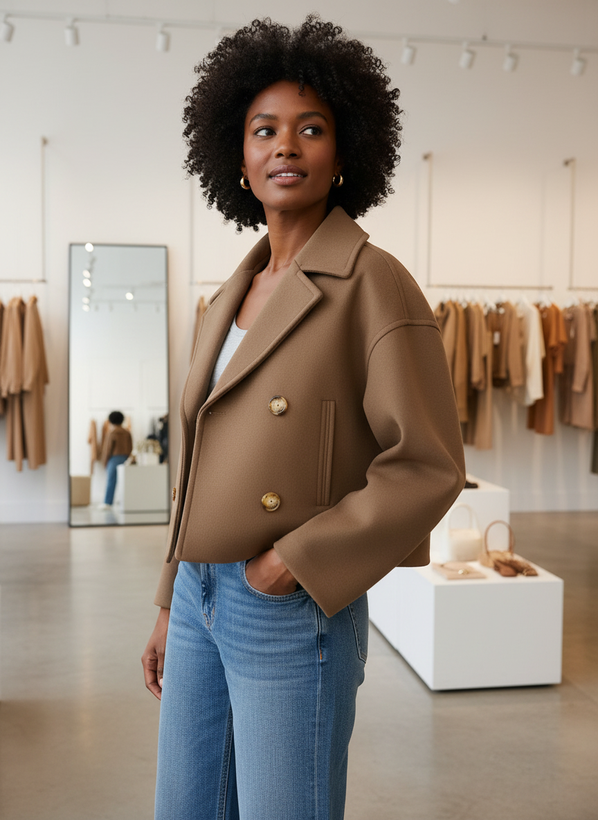 De Stijlvolle Korte Wolblend Jas: Jouw Essentiële Item