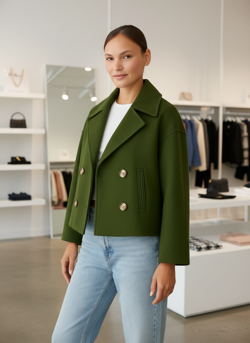 De Stijlvolle Korte Wolblend Jas: Jouw Essentiële Item