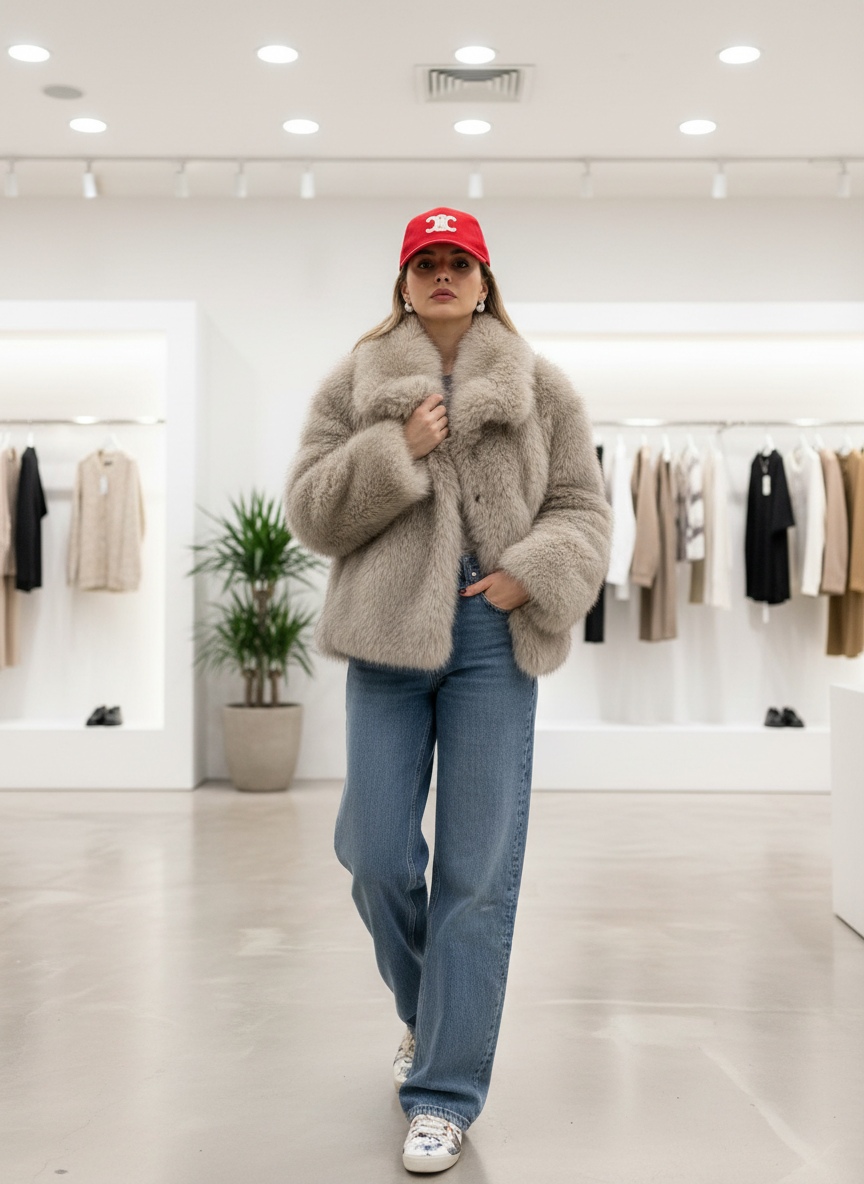 Omarm Luxe: Jouw Zachte Faux Fur Jas voor Stijlvolle Warmte