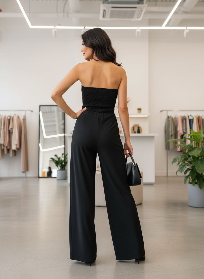 Elegante Strapless Jumpsuit: Jouw Avondlook Perfectie