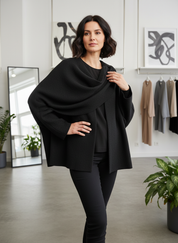 De Ultieme Elegante Drapeer Poncho Top voor Jouw Stijl