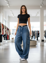 Relaxte Cargo Jeans: Jouw Stijlvolle Comfort Oplossing