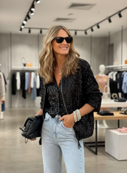 Stralend Pailletten Bomberjack: Jouw Moment om te Schitteren