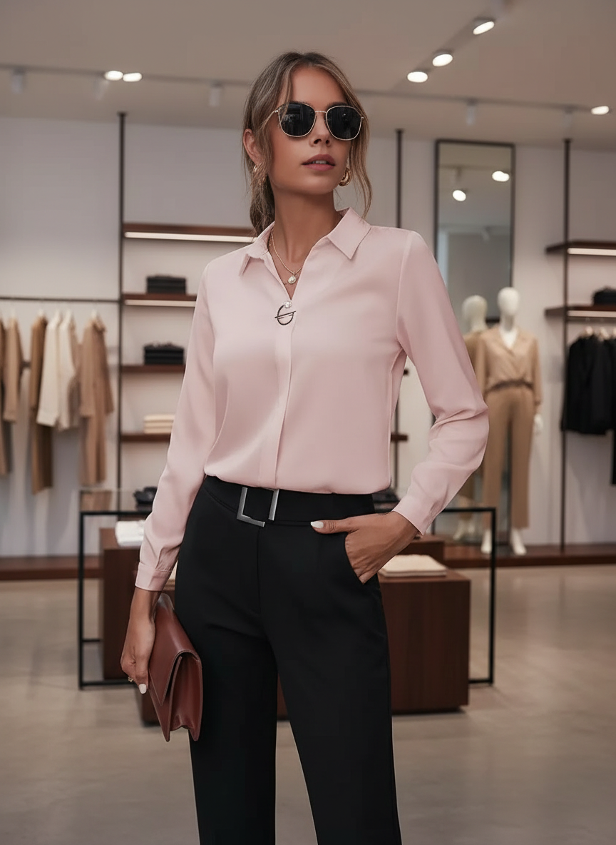 De Elegante Blouse met D-Sluiting voor de Stijlvolle Vrouw