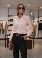 De Elegante Blouse met D-Sluiting voor de Stijlvolle Vrouw