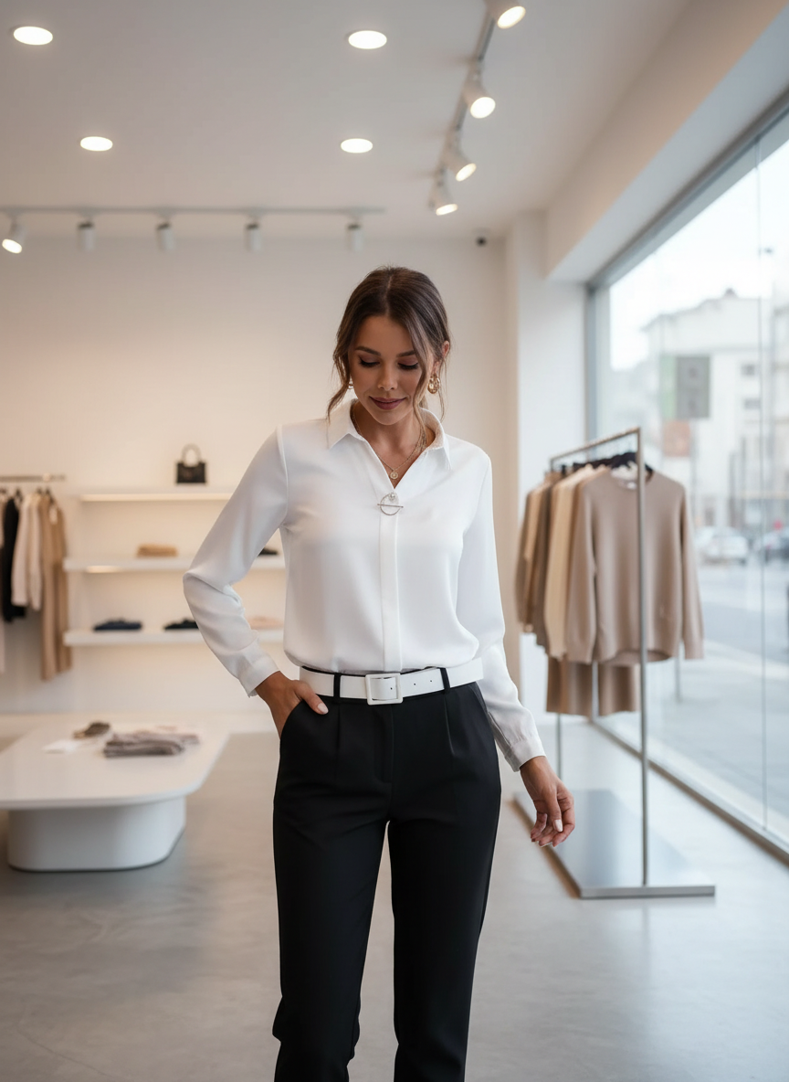 De Elegante Blouse met D-Sluiting voor de Stijlvolle Vrouw