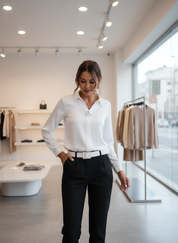 De Elegante Blouse met D-Sluiting voor de Stijlvolle Vrouw