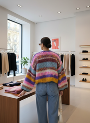 Comfortabele Gestreepte Cardigan | Stijlvol & Warm