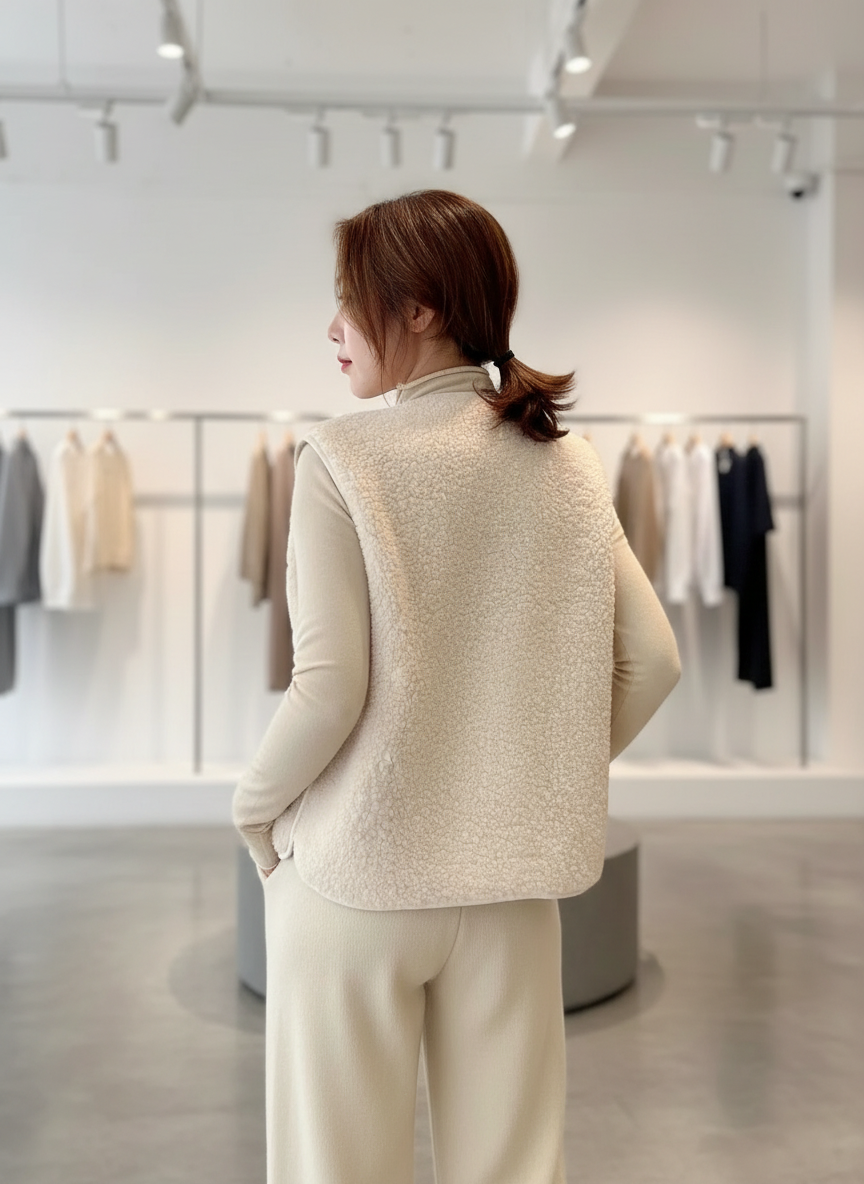 Knusse Teddy Fleece Vest: Jouw Perfecte Laag voor Comfort