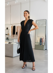 De Elegante Plissé Midi-jurk: Jouw Perfecte Avondlook
