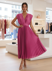 De Elegante Plissé Midi-jurk: Jouw Perfecte Avondlook