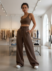 Jouw Ultieme Comfort: Stijlvolle Hoge Taille Wijde Pijpen Broek