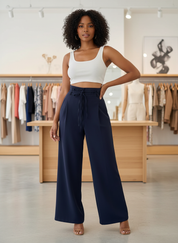 Jouw Ultieme Comfort: Stijlvolle Hoge Taille Wijde Pijpen Broek
