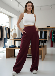 Jouw Ultieme Comfort: Stijlvolle Hoge Taille Wijde Pijpen Broek