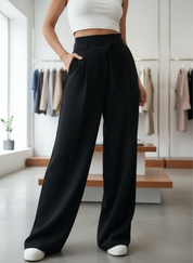 Jouw Ultieme Comfort: Stijlvolle Hoge Taille Wijde Pijpen Broek