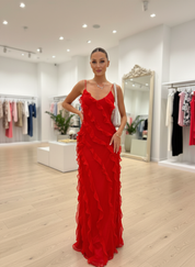 Vloeiende Ruches Maxi Jurk: Jouw Zomerse Elegantie