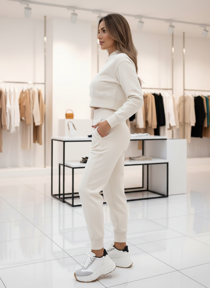 De Ultieme Comfort Set: Cropped Sweater & Joggers