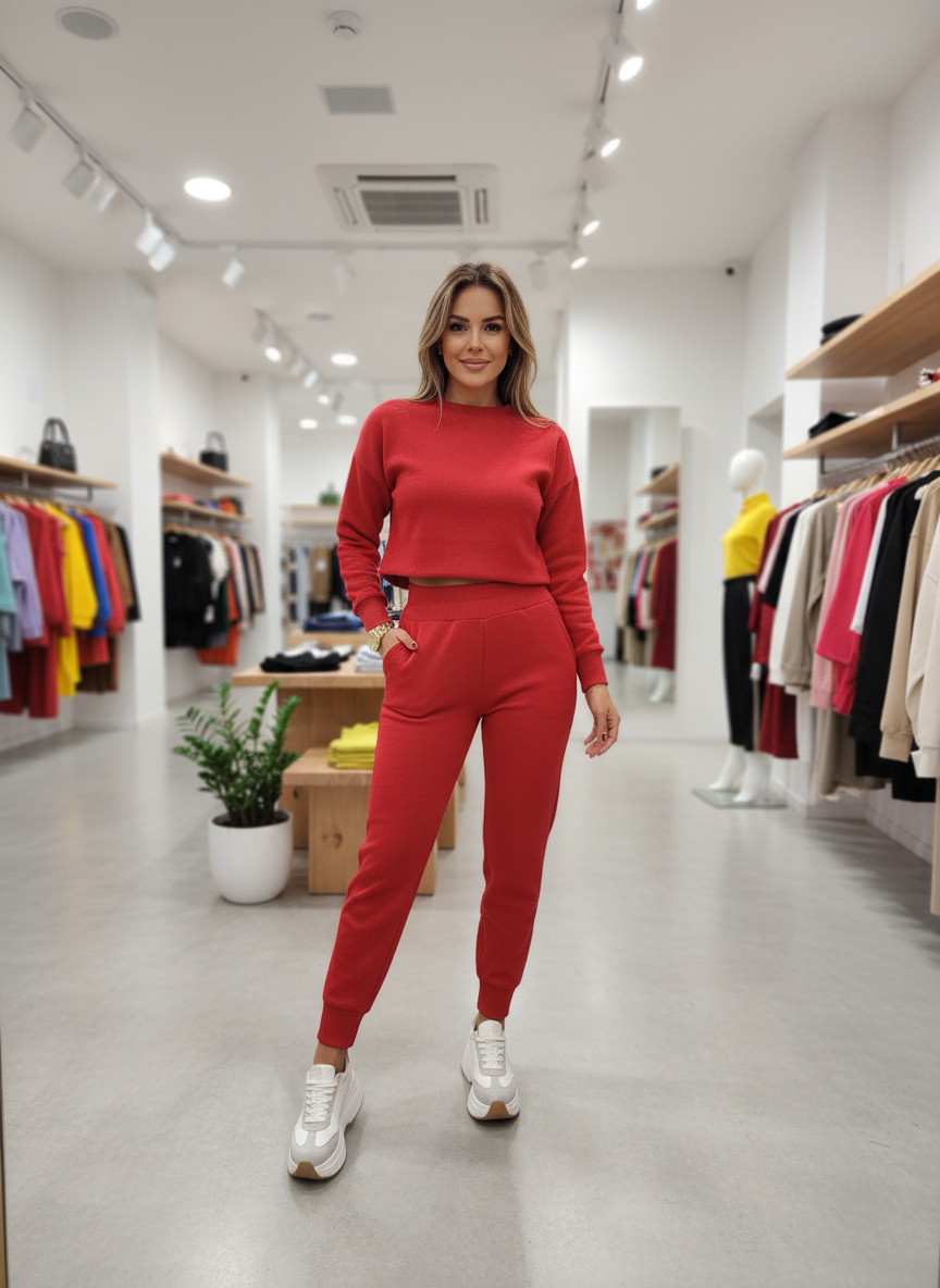 De Ultieme Comfort Set: Cropped Sweater & Joggers