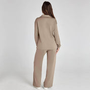 Taupe lounge set back view
