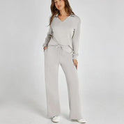 Light gray lounge set front view