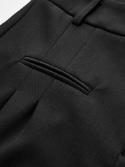 Korte broek zwart detailvoorkant met zak