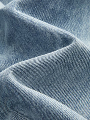 Dames jeans blauw denim stofdetail