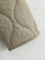 Jas beige luipaard print detail schouder