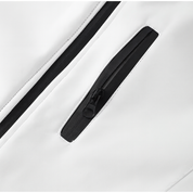 Ski jas wit met zwarte rits detail