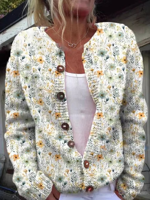 Dames Vest met Bloemenpatroon en Zachte Stoffen voor Comfortabel Gebruik 1