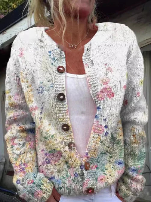 Dames Vest met Bloemenpatroon en Zachte Stoffen voor Comfortabel Gebruik 3