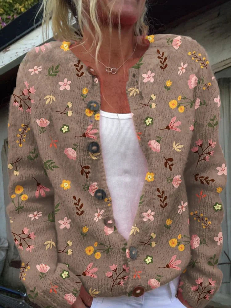 Dames Vest met Bloemenpatroon en Zachte Stoffen voor Comfortabel Gebruik 4