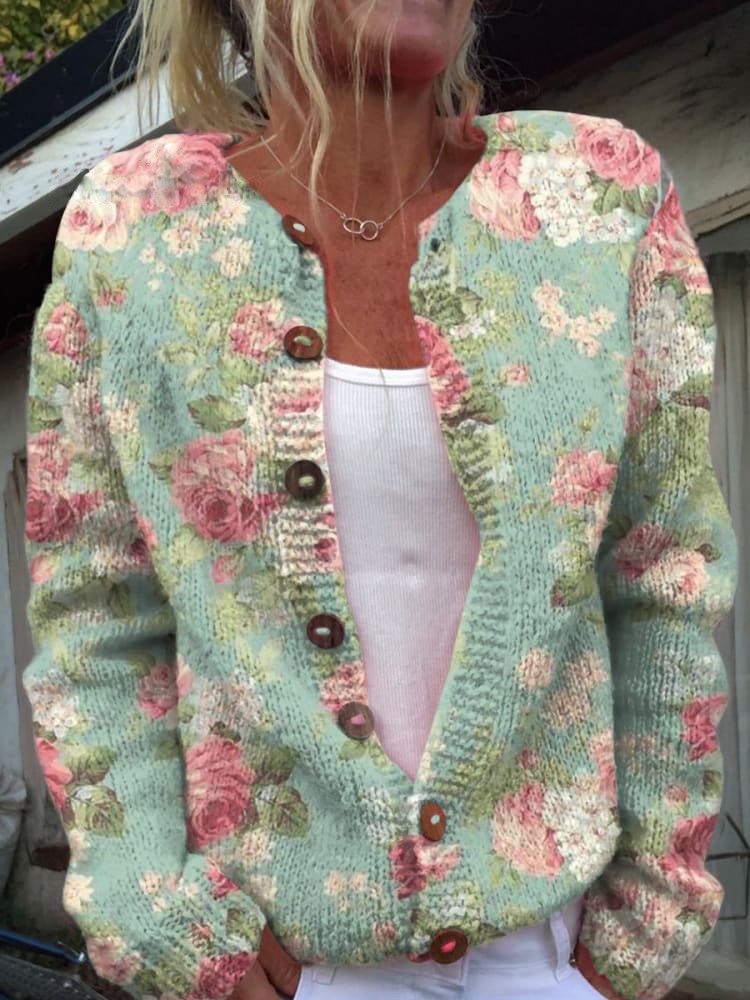 Dames Vest met Bloemenpatroon en Zachte Stoffen voor Comfortabel Gebruik 5