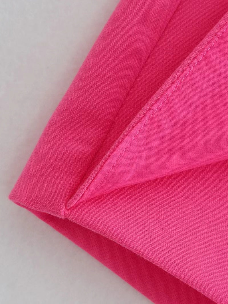 Pink shorts fabric texture close-up