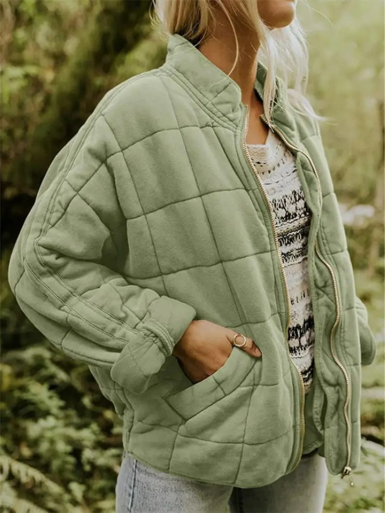 Diamond Quilted Bommerjack voor Dames – Ultieme Comfort en Stijl