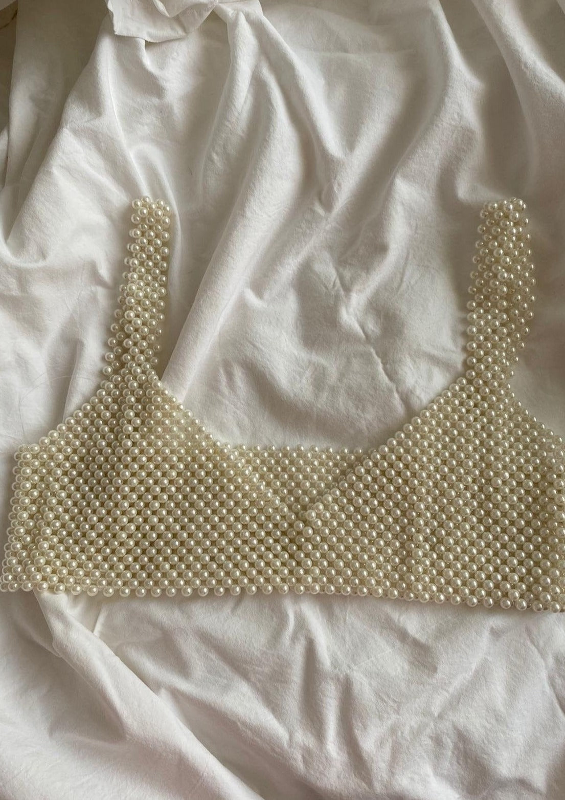 Glinsterende Pearl Bralette – Luxe V-nek