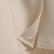 Blazer beige stof detail schouder