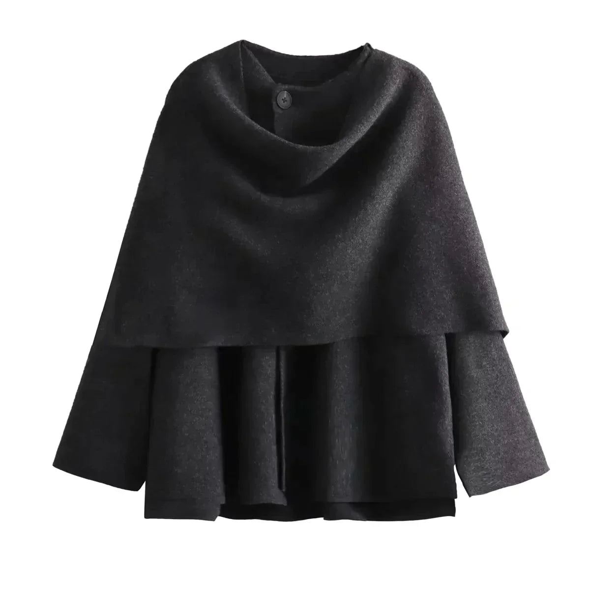 De Ultieme Cape Jas met Asymmetrische Halslijn voor Jouw Stijl