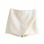 White shorts folded front view