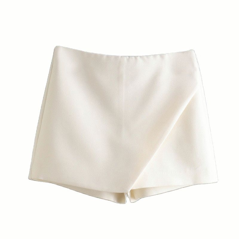 White shorts folded front view