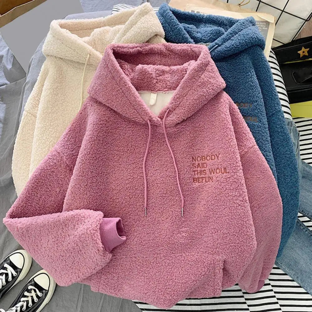 Viscontehoody roze fleece voorzijde