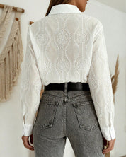 Willem | Heren Overhemd - Geweven Knoopkraag, Casual Geometrisch Patroon 3