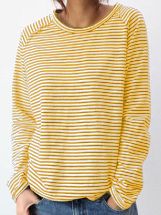 Comfortabele Gestreepte Longsleeve voor Elke Dag