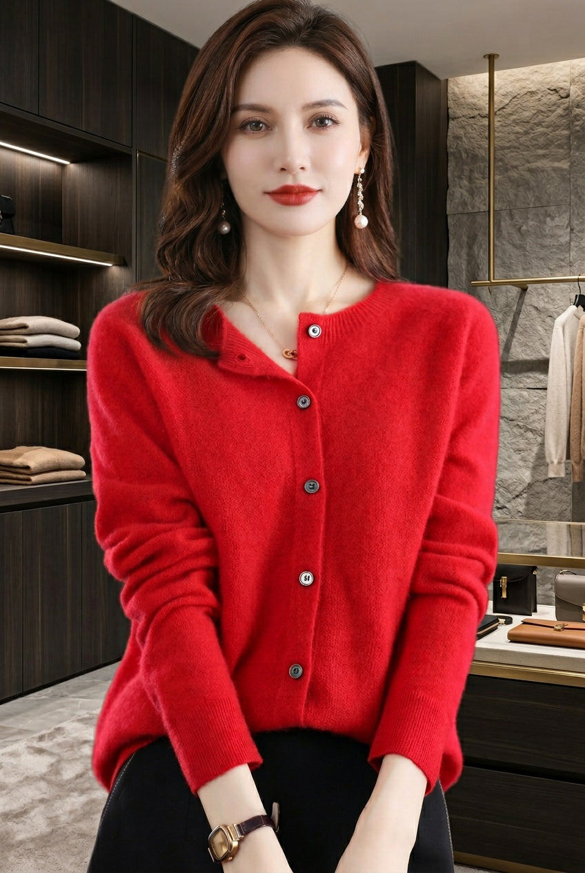 Create a new fashion ecommerce image based on the original image and follow these rules strictly. Keep the original pose type: if the model is shown from the back, keep a back view; if from the front, keep a front view; if the model is sitting, keep the model sitting; and if the original image is a close-up, maintain a close-up framing. You may vary the pose slightly to make it feel natural, but do not change the overall pose category. Fill the frame as much as possible with the model so there is minimal em